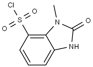 2-Hydroxy-1-methyl-1H-benzo[d]imidazole-7-sulfonyl chloride Structure