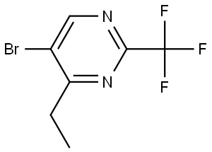 5-Bromo-4-ethyl-2-(trifluoromethyl)pyrimidine Structure