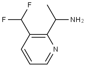 1-[3-(DIFLUOROMETHYL)PYRIDIN-2-YL]ETHAN-1-AMINE Structure