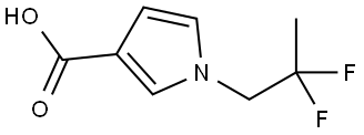 1-(2,2-Difluoropropyl)-1H-pyrrole-3-carboxylic acid Struktur