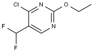 4-Chloro-5-(difluoromethyl)-2-ethoxypyrimidine Structure