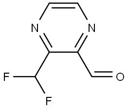 3-(Difluoromethyl)pyrazine-2-carbaldehyde Structure