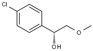 (R)-1-(4-Chlorophenyl)-2-methoxyethan-1-ol Struktur