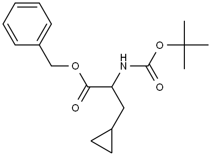 Boc-3-cyclopropyl-DL-alanine benzyl ester Structure