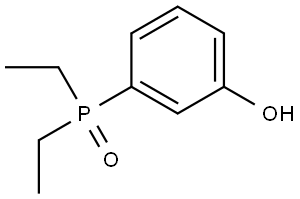 Diethyl(3-hydroxyphenyl)phosphine oxide Structure