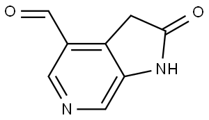2-Oxo-2,3-dihydro-1H-pyrrolo[2,3-c]pyridine-4-carbaldehyde Struktur