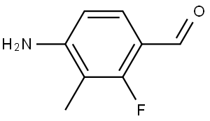 4-Amino-2-fluoro-3-methylbenzaldehyde Struktur