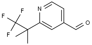 2-(1,1,1-Trifluoro-2-methylpropan-2-yl)isonicotinaldehyde Struktur