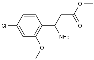 methyl 3-amino-3-(4-chloro-2-methoxyphenyl)propanoate Structure