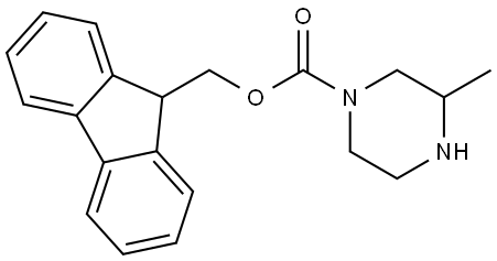 (9H-Fluoren-9-yl)methyl 3-methylpiperazine-1-carboxylate Struktur