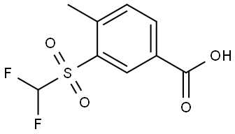 3-((Difluoromethyl)sulfonyl)-4-methylbenzoic acid Struktur