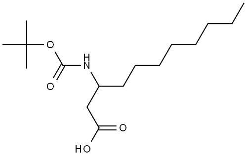 3-(Boc-amino)undecanoic acid Structure