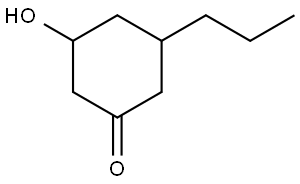 3-Hydroxy-5-propylcyclohexan-1-one Struktur
