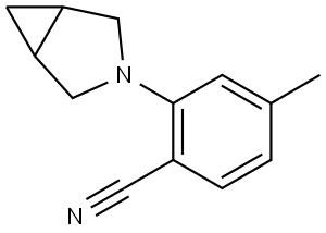 2-(3-Azabicyclo[3.1.0]hex-3-yl)-4-methylbenzonitrile Structure