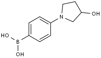 4-(3-Hydroxypyrrolidino)phenylboronic acid Structure