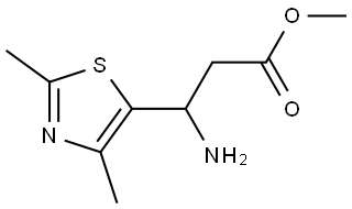 Methyl β-amino-2,4-dimethyl-5-thiazolepropanoate Structure