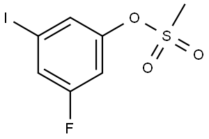 Phenol, 3-fluoro-5-iodo-, 1-methanesulfonate Structure