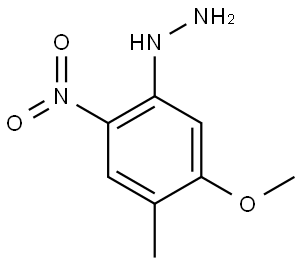 Hydrazine, (5-methoxy-4-methyl-2-nitrophenyl)- Struktur