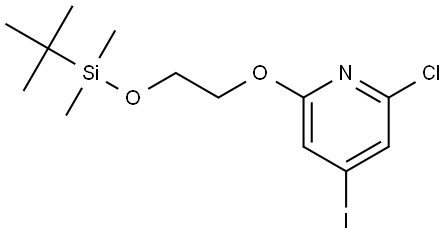 2-Chloro-6-[2-[[(1,1-dimethylethyl)dimethylsilyl]oxy]ethoxy]-4-iodopyridine Structure
