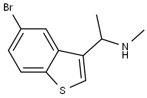 5-Bromo-N,α-dimethylbenzo[b]thiophene-3-methanamine Structure