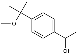 4-(1-Methoxy-1-methylethyl)-α-methylbenzenemethanol Structure