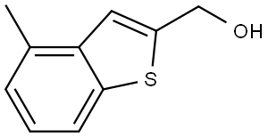 (4-Methylbenzo[b]thiophen-2-yl)methanol Struktur