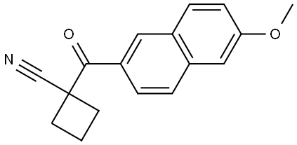 1-[(6-Methoxy-2-naphthalenyl)carbonyl]cyclobutanecarbonitrile Structure