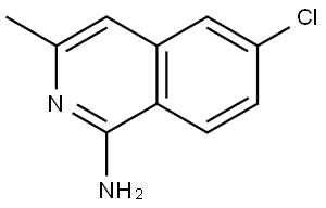 6-Chloro-3-methylisoquinolin-1-amine Struktur