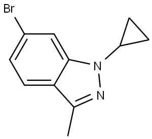 6-Bromo-1-cyclopropyl-3-methyl-1H-indazole Structure