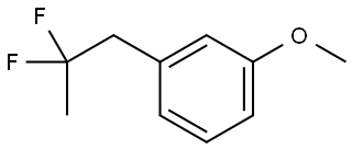 1-(2,2-Difluoropropyl)-3-methoxybenzene Structure