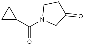 3-Pyrrolidinone, 1-(cyclopropylcarbonyl)- Struktur