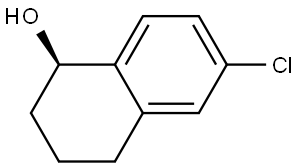 1-Naphthalenol, 6-chloro-1,2,3,4-tetrahydro-, (1R)- Structure