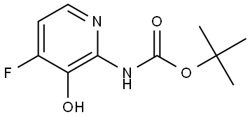 tert-Butyl (4-fluoro-3-hydroxypyridin-2-yl)carbamate Struktur