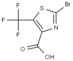 2-Bromo-5-(trifluoromethyl)thiazole-4-carboxylic acid Struktur
