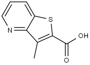 3-methylthieno[3,2-b]pyridine-2-carboxylic acid Struktur