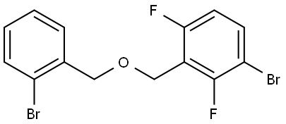 1-Bromo-3-[[(2-bromophenyl)methoxy]methyl]-2,4-difluorobenzene Structure