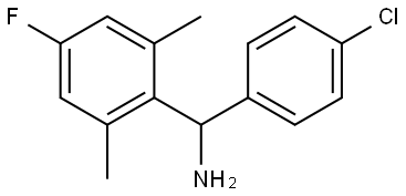 α-(4-Chlorophenyl)-4-fluoro-2,6-dimethylbenzenemethanamine Structure