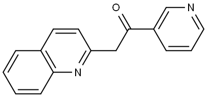 Ethanone, 1-(3-pyridinyl)-2-(2-quinolinyl)- Structure