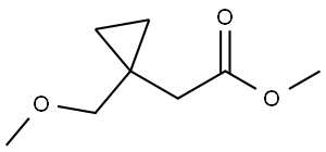 methyl [(methoxymethyl)cyclopropyl]acetate Structure