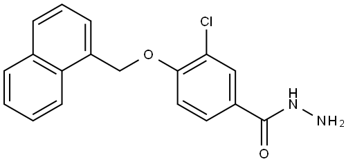 3-Chloro-4-(1-naphthalenylmethoxy)benzoic acid hydrazide Structure