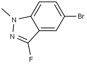 5-Bromo-3-fluoro-1-methyl-1H-indazole Struktur