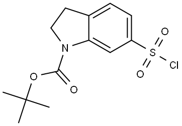 tert-Butyl 6-(chlorosulfonyl)indoline-1-carboxylate Structure