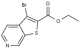 Ethyl 3-bromothieno[2,3-c]pyridine-2-carboxylate Struktur