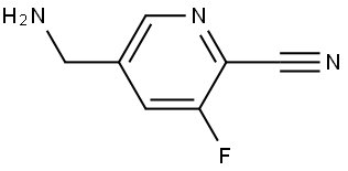 5-(Aminomethyl)-3-fluoropicolinonitrile Struktur