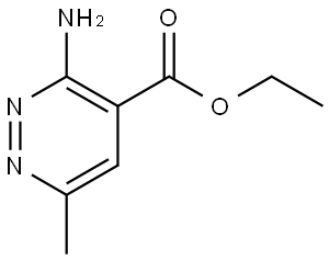 Ethyl 3-amino-6-methylpyridazine-4-carboxylate Struktur