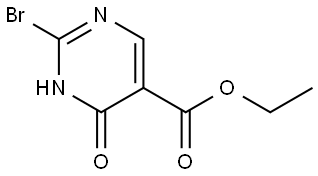 Ethyl 2-bromo-4-hydroxypyrimidine-5-carboxylate Structure