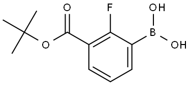 (3-(tert-Butoxycarbonyl)-2-fluorophenyl)boronic acid Struktur
