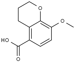 8-Methoxychromane-5-carboxylic acid Struktur
