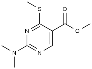 Methyl 2-(dimethylamino)-4-(methylthio)-5-pyrimidinecarboxylate Structure