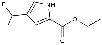 Ethyl 4-(difluoromethyl)-1H-pyrrole-2-carboxylate Struktur